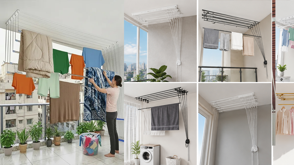 Premium ceiling cloth hanger installation